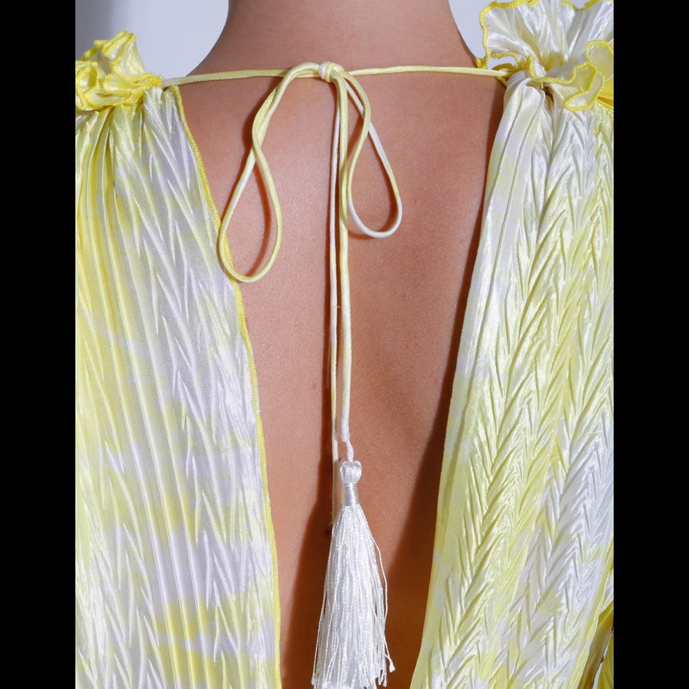 DUSTED SUN PLEATED DRESS 🎄(CHRISTMAS SALE) 🎄 - Picture 10 of 10